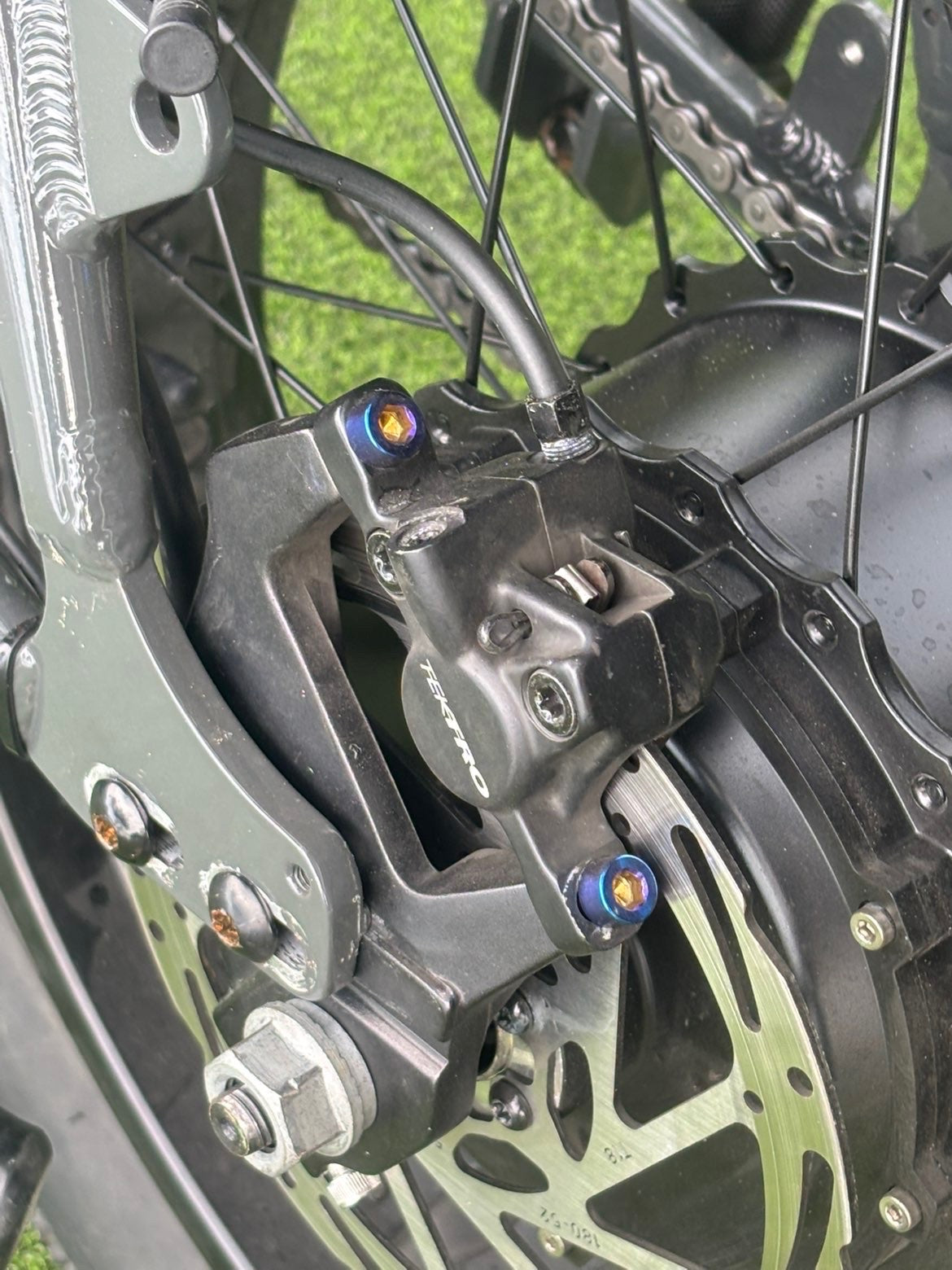 Super 73 brake caliper titanium bolts