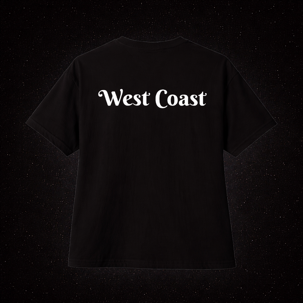 Dark West Coast Oversized Boxy Tee